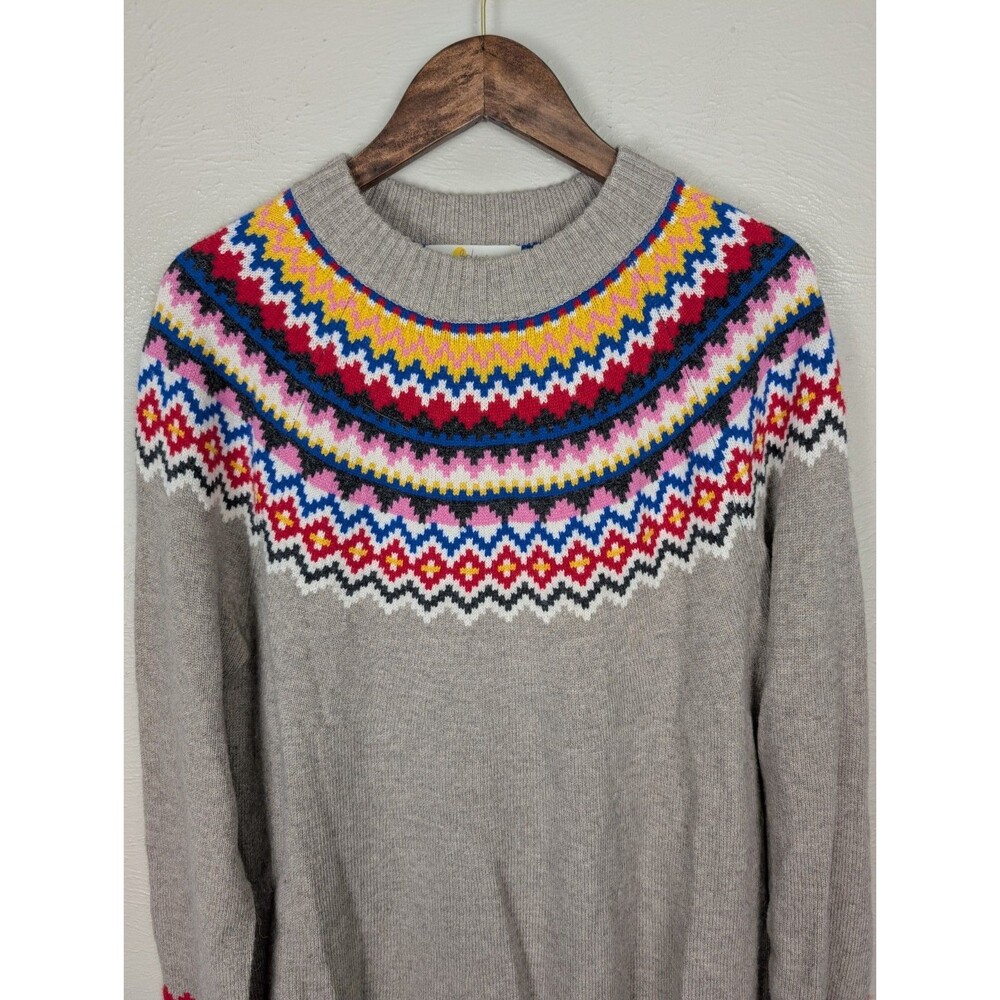 Boden Millie Fair Isle Knitted Sweater Dress - Picture 3 of 8